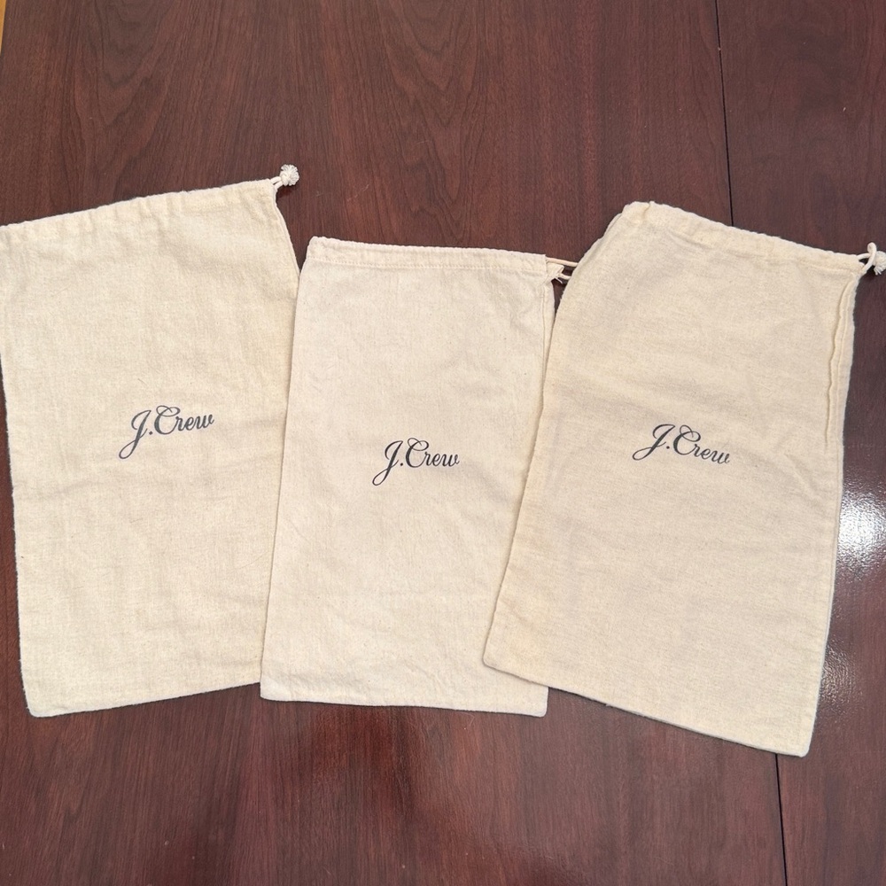 Set of J. Crew Mens / Womens Shoe Bags (3)